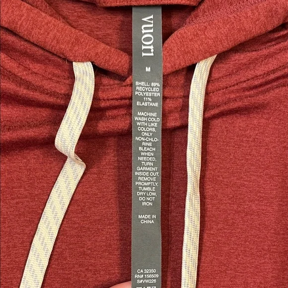 Vuori Women’s Halo Burgundy Hoodie - Picture 2 of 6